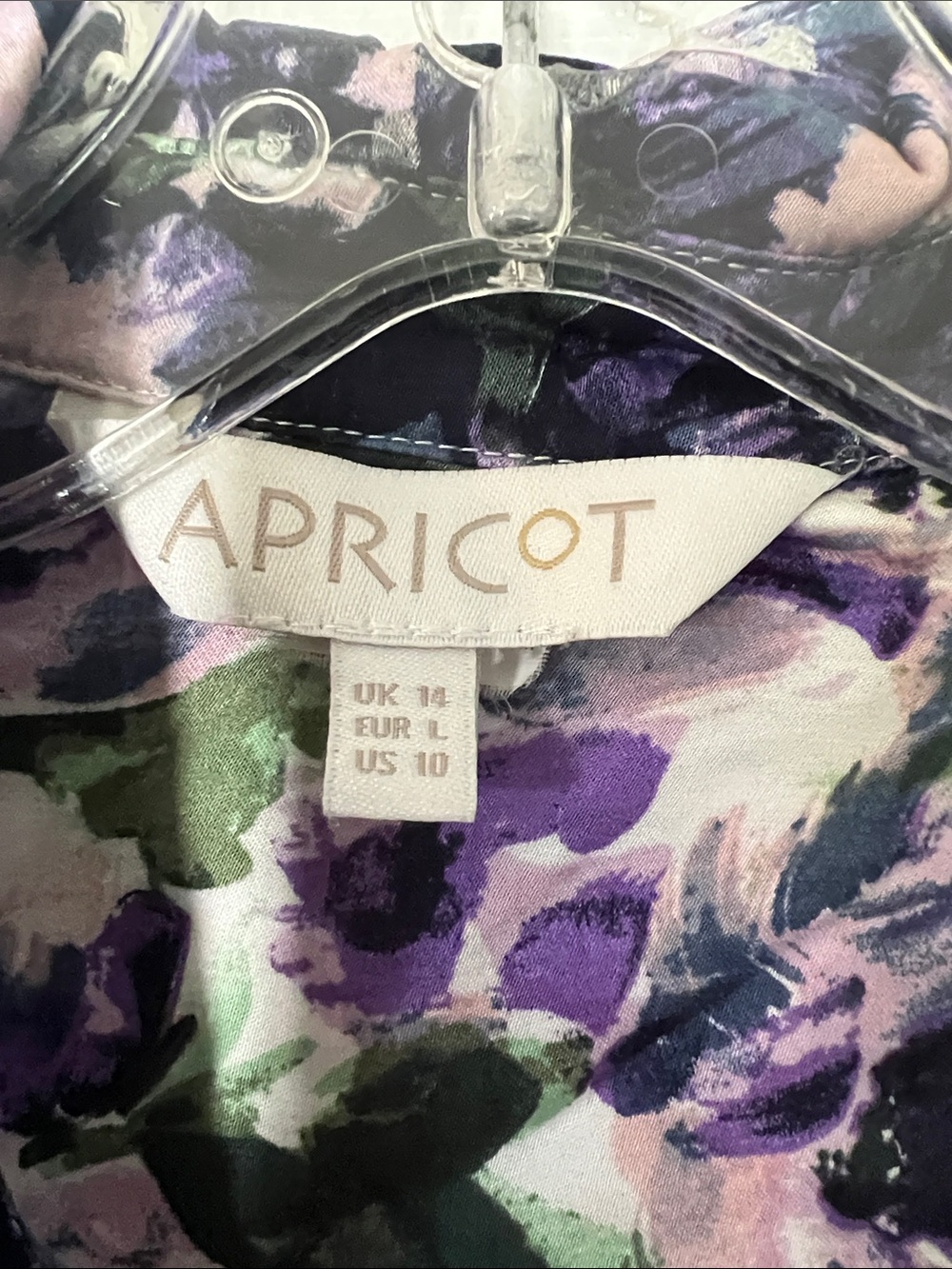 APRICOT Purple Floral Print Button-Down Blouse - Picture 2 of 5